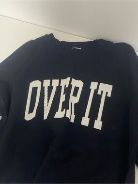 Garage Black Crewneck Sweater with White Brand Tag